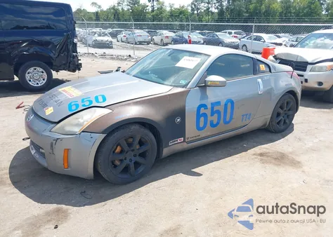 2005 Nissan 350Z Anniversary Edition z USA, uszkodzony, nr VIN JN1AZ34E25M654714